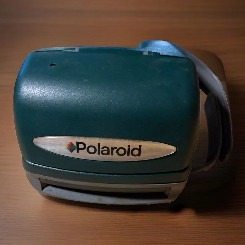Vintage Polaroid 600 One Step Express Green Instant Film Camera
